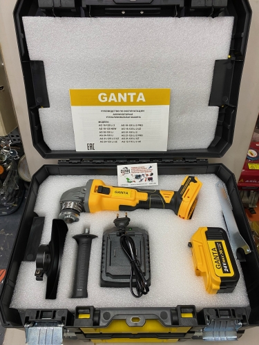 Аккумуляторный набор GANTA 2 в 1 (гайковерт CD 7020 L2+УШМ 21-125 Li UZ)  фото 2