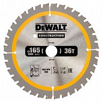Пильный диск DeWalt CONSTRUCTION 165/20 36 FTG DT1950-QZ