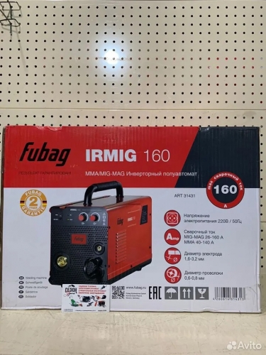 Сварочный полуавтомат Fubag IRMIG 160 с горелкой FB 150 3 м фото 9
