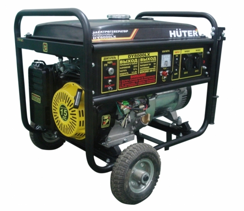 Бензиновый генератор HUTER DY8000LX фото 2