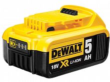 Аккумуляторная батарея DeWalt  18.0 В XR Li-ion  5.0 Ач  