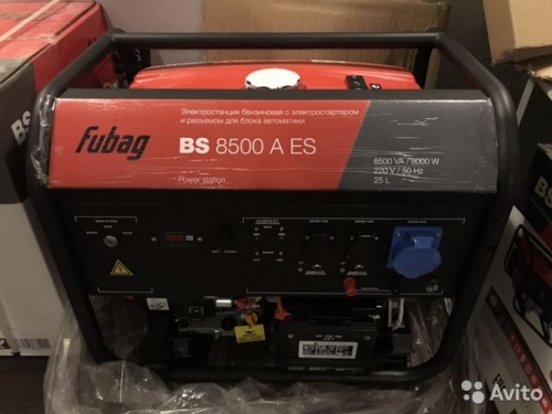 Fubag BS 8500 A ES электростанция с электростартером и коннектором автоматики 