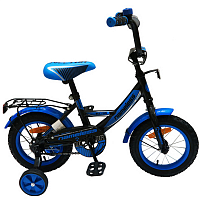 Велосипед 16" Nameless VECTOR, черный/голубой
