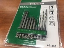 HITACHI набор бит и сверл 401338