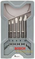 Bosch набор x-pro 5 свёрл expertceramic 4-10мм наборы robust line